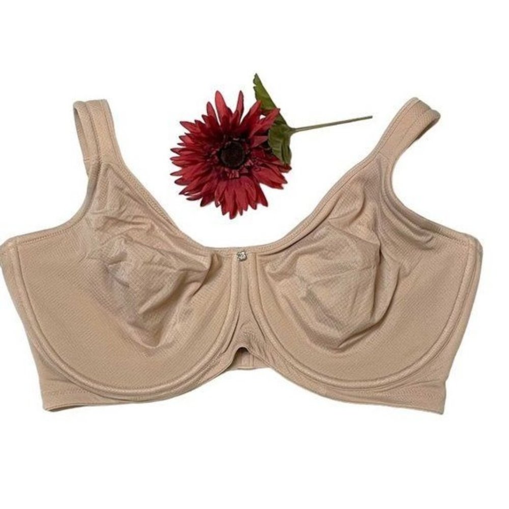 Breezies Diamond Jacquard Underwire Support Bra 40DDD